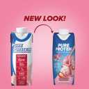 Pure Protein Strawberry Protein Shake, 30g Complete Protein, Ready to Drink and Keto-Friendly, Vitamins A, C, D, and E plus Zinc to Support Immune Health, 11oz Bottles, 12 Pack (EXP 12/31/26)