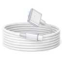 Basesailor USB C to Magnetic 3 Charger Cable 10FT/3M,140W USBC Mag 3 Fast Charging Cord for MacBook Air (13" 15" M4 2025,M3 2024,M2 2022 2023),Pro (16" 14" M4 Pro Max,M3 2024,M2 2023,M1 2021),Safe (Silver)