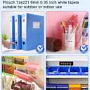 9mm 0.35" Label Maker Tape TZe-221 TZe Tz Tape Laminated White 3/8 Inch P Touch Label Tape Black on White Compatible with Brother Ptouch PT-D210 PT-H110 PT-D220 PT-D400 PT-D600,4PK
