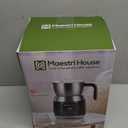 Maestri House Milk Frother, Variable Temp and Froth Thickness DualFro 600 Milk Frother Steamer, 21OZ Smart Touch Control Milk Warmer, Dishwasher Safe, Memory Function for Latte&Hot Chocolate (Black)