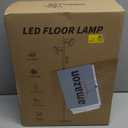 36W LED Tree Floor Lamp, Modern Dimmable Standing Lamp with Remote & Touch Control, 4 Color Temperatures, 3 Rotatable LED Light Floor Lamps for Living Room, Bedroom, Office (Black)