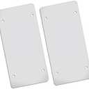 Flat Clear License Plate Cover 2 Pack of Heavy Duty Shields Ubreakable