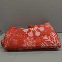 Asrug Christmas Red Rug-2x10 Snowflake Washable Runner Area Rug Antiskid Hallway Throw Runner Holiday Low Pile Large Floor Cover Carpet for Bedroom Living Room Laundry Decor