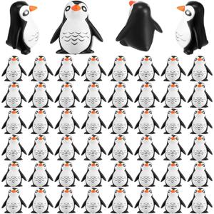 60 Sets Employee Appreciation Gifts Bulk Mini Penguin with Thank You Cards Cute Miniature Figurines Penguins for Coworkers Teacher Staff Team Fun Emotional Winter Holiday Gift