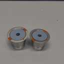 Noalto Reusable K-Cups and Coffee Pods, Universal stainless steel K-Cups for Keurig 2.0 and 1.0 Coffee Makers (2pack)