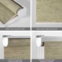 Roller Window Shades Light Filtering Window Shade Roll Up and Down Blinds for Porch Patio Indoor Outdoor Easy to Install(41" W x 72" H, Beige)