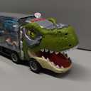 JOYIN 13 in 1 Dinosaur Toys for Kids 3-5, Dinosaur Truck with 12 Pull Back Cars, Birthday Gifts Toys for 3 4 5+ Year Old Boy, Transport Carrier Truck for Toddlers, Christmas Great Gifts for Grandkids