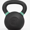 Powder Coat Kettlebell - Cast Iron - 20KG/44LB
