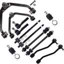 SCITOO 12pcs Suspension Kit 2 Rear 2 Front Sway Bar End Link 2 Lower Ball Joints 2 Upper Control Arm 2 Outer 2 Inner Tie Rod End fit 1995-2001 for Ford EXPLORER 2004-2011 for Ford RANGER