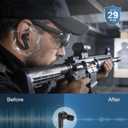 Qozybuds Electronic Shooting Ear Protection Earplugs, 29dB SNR, 70H Playtime, Bluetooth 6.0 Hunting Ear Protections, IPX6 Waterproof, TWS & ENC Earbuds for Shooting Ranges, Work with 12pcs Earbuds