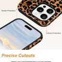 Jusy Compatible with MagSafe Brown Leopard Print Phone Case for iPhone 11 Pro Max, Trendy Luxury Magnetic Soft TPU and Hard PC Protective Phone Cover for Women Girls - Leopard