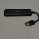 NewQ Small USB Hub for Laptop: 4 Ports USB 3.0 Plug and Play Ultra Slim Portable Data Splitter, Compatible with MacOS/ Windows Laptop, PC, PS4, Flash Drive, Mobile HDD, Mouse, Keyboard, etc