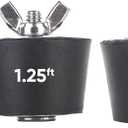 Upgraded 2026 1in, 1.25in, 1.5in Rubber Pool Plug with Stainless Steel Screws - Compatible with Winter Season, Winterlizing Pool Plugs, Versatile Plugs - In-ground & Above-Ground Pool - Pack of 3