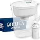 Brita Metro Water Filter Pitcher with SmartLight Change Indicator, BPA-Free, Replaces 1,800 Plastic Water Bottles a Year, Lasts Two Months, Includes 1 Filter, Small - 6-Cup Capacity, White