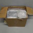 100 Pack Red Mini Aluminum Foil Loaf Pans with Lids 50Pcs 6.8oz and 50 Pcs 10oz, Spoons & Sealing Stickers Included Ideal for Baking, Storage & Gifting Dessert (100PCS RED)