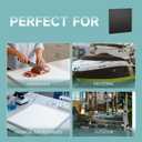 2Pcs Black HDPE Sheet 1/2" Thick 12" x 24"
