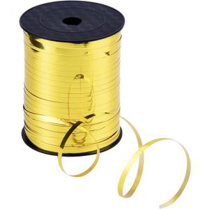 Outus 3/ 16 Inch Crimped Curling Ribbon Balloon Ribbon Spool 500 Yard for Balloons or Gift Wrapping (Metallic Gold)