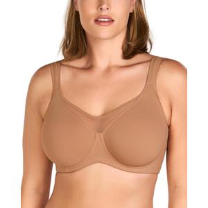 HSIA Minimizer Bras for Women Plus Size, Full Coverage Coolcomfort T Shirt Unlined Bra with Underwire for Heavy Breast 36DD