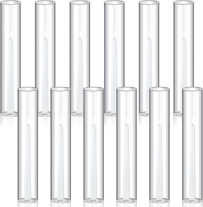 Treela 36 Pcs 2.5" W x 14" H Hurricane Candle Holder Sleeve