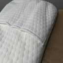 Bedluxe Wedge Pillow, 10 inch Bed Wedge Pillow for Headboard, Pillow Wedge for Acid Reflux Relief, Sleeping, After Surgery, Snoring, Gerd, Triangle Pillow Wedge - Cooling Memory Foam Top, White
