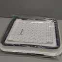 Masirs Pop-Up Collapsible Dish Drying Rack: Convenient Storage, Drains into Sink, Eight Large Plate Capacity, Sectional Cutlery and Utensil Compartment. Compact and Portable Design.