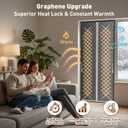 Upgrade Magnetic Insulated Door CurtainThermal Door Cover for Winter Made of Graphene and Cotton Fill Fit 36x82inch Door Screen Door Itself Size 38x84inch Curtains, Insulated Door Curtain for Doors