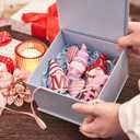 Valery Madelyn 4Pcs Valentines Gnome Decorations, Resin Gnome Family Tiered Tray Decor, Red Pink Sweet Gnome Table Decor, Valentines Gifts for Him Her Wedding, 3.1 Inch (Medium)