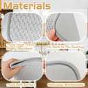 3 Pack Microfiber Dish Drying Mat,24x17"Highly Absorbent Dish Drainer Mat,Large Size Kitchen Counter Quick Dry Pads for Coffee Rack,Under Sink(Gray)