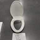 KOHLER 4636-RL-0 Cachet ReadyLatch Elongated Slow Close Toilet Seat, Soft Close Toilet Seat Quiet Lid, Contoured Grip-Tight Bumpers Installation Hardware, Apartment Essentials, White