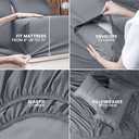 Utopia Bedding Full Sheet Set  4 Piece Bed Sheets for Full Size Bed, Soft and Breathable Microfiber, Includes 1 Fitted Sheet, 1 Flat Sheet and 2 Pillowcases (Grey)