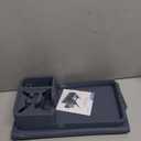 Couch Arm Cup Holder CLESOO Couch Arm Tray Anti-Slip Couch Cup Holder Silicone Sofa Armrest Tray Dual Side Pocket Couch Drink Holder Sofa Caddy Arm Remote Holder Snack Caddy with Phone Holder Blue