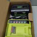 40 Volt Battery and Charger Replacement for Ryobi 40V Battery and Charger Kit 6.0 Ah Lithium-Ion Battery Set OP40602