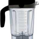 For Vitamix Blender Pitcher 64oz Low-Profile, Replacement for Vitamix 750 5200 5000 6300 7500 Vm0102 Vm0103 Vm0197 E310 Classic/Commercial/Professional Series, etc, Container Jar Cup