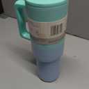 Trek Tumbler with Handle and Straw Lid | Cup Holder Friendly Insulated Stainless Steel Travel Mug | Ice Melt