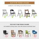 ManMengJi Spandex Folding Chair Covers, Lavender Folding Chair Covers 12 PCS, Universal Fitted Chair Slipcovers for Wedding, Party, Banquet, Holidays, Celebration
