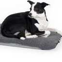 K&H Pet Products Lectro-Soft Orthopedic Outdoor Heated Dog and Cat Bed for Medium Dogs or Big Cats, Soft/Flexible Safety Listed Warming Pad, Waterproof, Washable Cover - Medium 24 X 19in Gray 40W