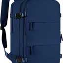 VGCUB Vacuum Backpack Travel with Electric Pump Vacpack System Storage Compression Laptop Work Business Waterproof College Weekender Bags Casual Daypack Backpacks for Women Men Blue
