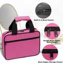 Enamel Pin Display Bag, Small Collections Travel Pin Trading,8-Page Pin Trading Book, Collectible Pin Board, Suitable for Storing Pins, Brooches, Patches (Pink)