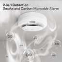Kidde Hardwired Smoke & Carbon Monoxide Detector, AA Battery Backup, Voice Alerts, Interconnectable, LED Warning Light Indicators, 2 Pack