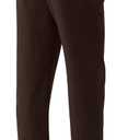 Willit Men's Linen Pants Casual Linen Dress Pants Drawstring Beach Summer Lightweight Trousers 40"Wx30"L (Brown)