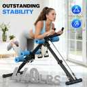 DERACY Ab Workout Machine Adjustable Ab Trainer Abdominal Trainer for Home Gym Foldable Ab Crunch Machine for Core 440 LBS
