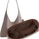 LOUKAYCCI Purse Organizer Insert for Coach brooklyn 28 Bag Insert Organizer DupontPaper Lightweight Purse Insert (Brown&Brown)