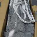 Heated Blanket Electric Blanket,Cozy Faux Rabbit Fur & Soft Flannel Warm Heater Throw Blanket with 5 Fast Heating Levels &10Hours Auto-Off Over-Heat Protection 50" x 60" (Grey)