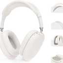 AHASTYLE Silicone Case Cover for AirPods Max Headphones (USB-C/Lightning)(2024/2020) [4 in 1] Anti-Scratch Ear Pad Cover/Ear Cups Cover/Headband Pad/Headband Cover Accessories for Apple AirPods Max (Starlight)