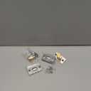 JQK Closet Door Ball Catch Hardware, Stainless Steel Catch Adjustable with Strike Plate, Brushed Satin Finish 2 Pack, HBC100-P2