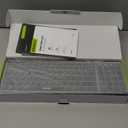 seenda Wireless Bluetooth Keyboard and Mouse Combo, COE401 Rechargeable Slim Keyboard Mouse, 3 Multi-Device Connection, Compact Quiet Set Compatible for Mac/Windows Laptop MacBook iPad, Black Gray