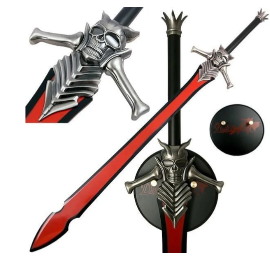 Devil May Cry Dante Rebellion Metal Sword with Plaque