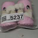 Dog Shoes for Small Medium Large Dogs,Winter Dog Snow Boots & Paw Protectors Waterproof for Cold Weather & Hard Floors,Adjustable Anti-Slip Dog Booties with Removable Wool Liner (Pink, 6)