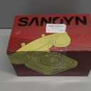 Sangyn Retro Landline Telephone Classic Rotary Design Old Fashioned Corded Desk Phone for Home and Office (Button Dial, Black)