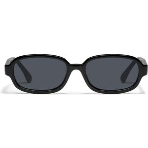 QUAY - Sunglasses for Men & Women, Oversized Sunglasses with UV Protection (Could Never, Black)